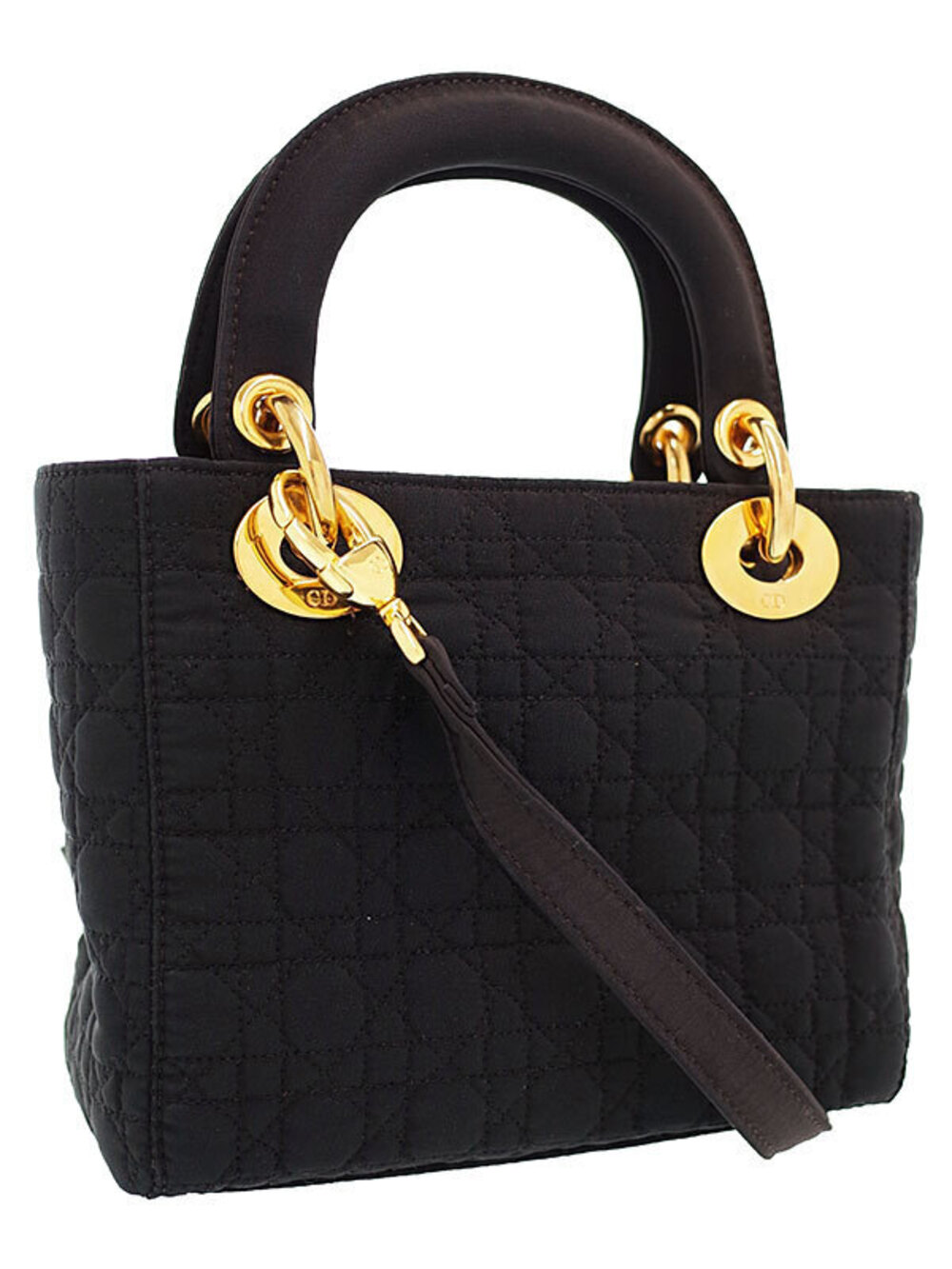 Dior Christian cannage Lady Bag Cannage Black quilted Black